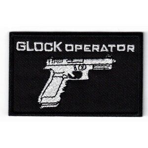 Glock Operator Firearms 2x3in Embroidered Sew / Iron-on Patch